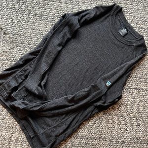 Kuhl merino wool long sleeve shirt. Light-mid weight layer.